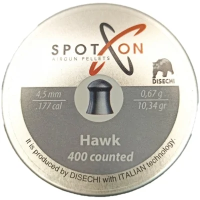 Пули пневматические Spoton Hawk к. 4,5мм 0,67г (400 шт)