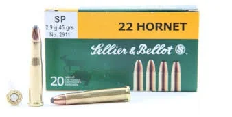 Патрон .22 Hornet S&B SP 2,9г (45gr)