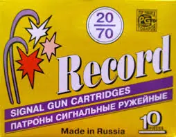 Патрон 20/70 Рекорд сигнальный зеленый