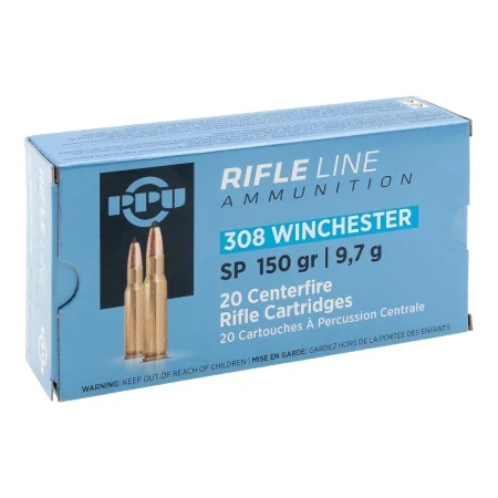 Патрон .308 Win PPU SP 9,7г (150gr) A-020