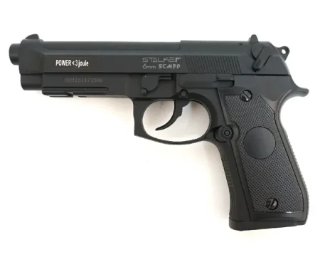 Пневматический пистолет Stalker SCM9P (Beretta M9) к.6мм, пластик, черный