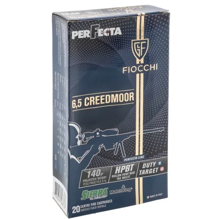 Патрон 6,5 Creedmoor Fiocchi HPBT 9,1г (140gr)