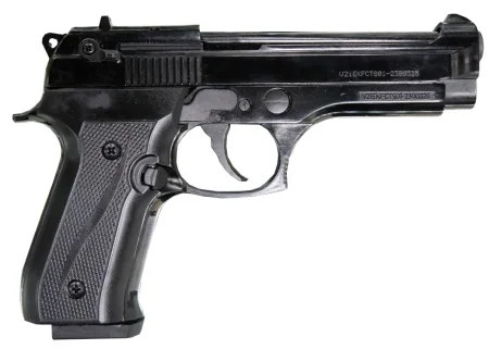 Пистолет сигнальный KURS Beretta B92-S Compact к. 5,5мм под патрон 10ТК (черный)