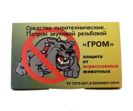 Патрон звуковой резьбовой Гром А+А пласт. корпус 15шт 