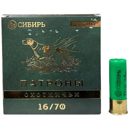 Патрон 16/70 Сибирь Premium 28г дробь №0