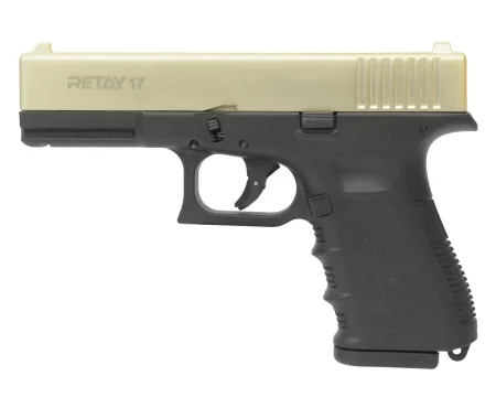 Охолощенное оружие пистолет Retay Glock 17 к.9mm P.A.K (сатин)