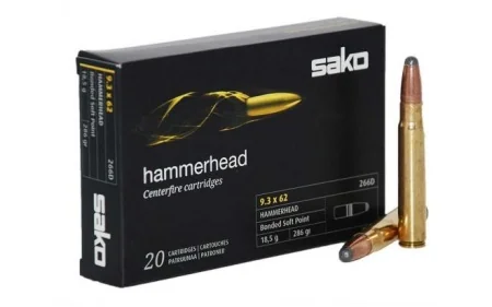 Патрон 9,3x62 Sako SP 18,7г (286gr)