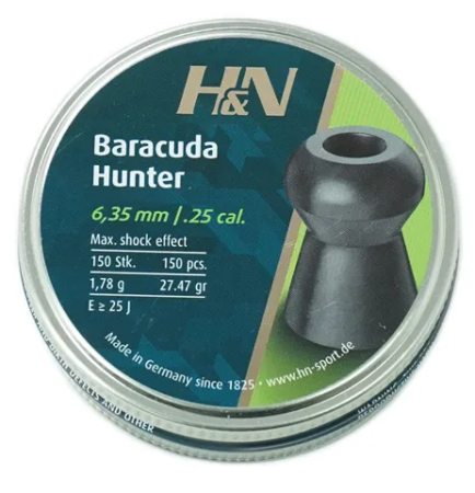 Пули пневматические H&N Baracuda Hunter к.6,35мм 1,78г (150шт)
